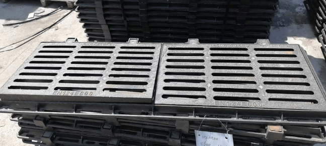 涞水球墨铸铁连体双篦展示